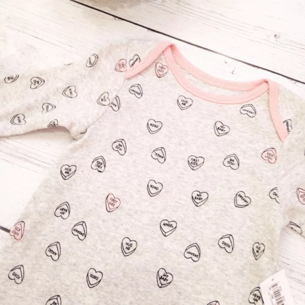 Gray Footed Pajamas For Baby - Size 0-3 Months